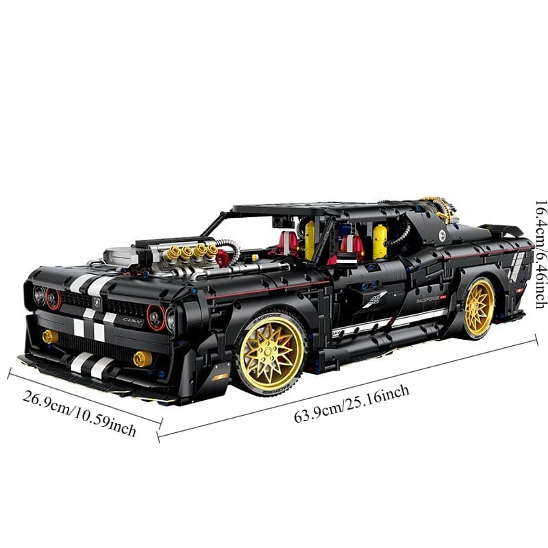 GULY 10637 Set di Costruzioni Supercar Telecomandato 3751 Pezzi 1:8, Giocattolo Creativo per Ragazzi, Regalo di Compleanno