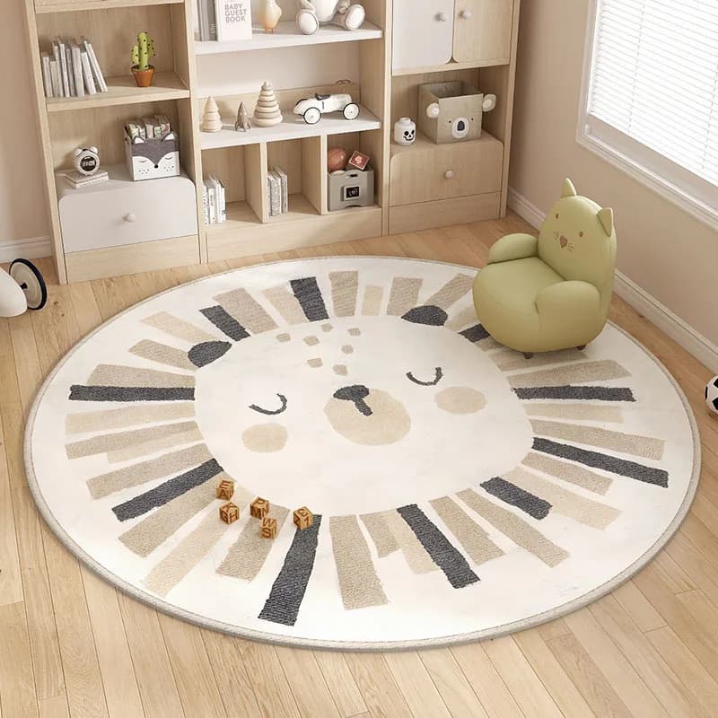 VIKAMA Mori Tappeto a pelo corto Ipoallergenico Camera dei bambini Tappetino da camera da letto Coperta da gioco antiscivolo Tappetino da pranzo per asilo