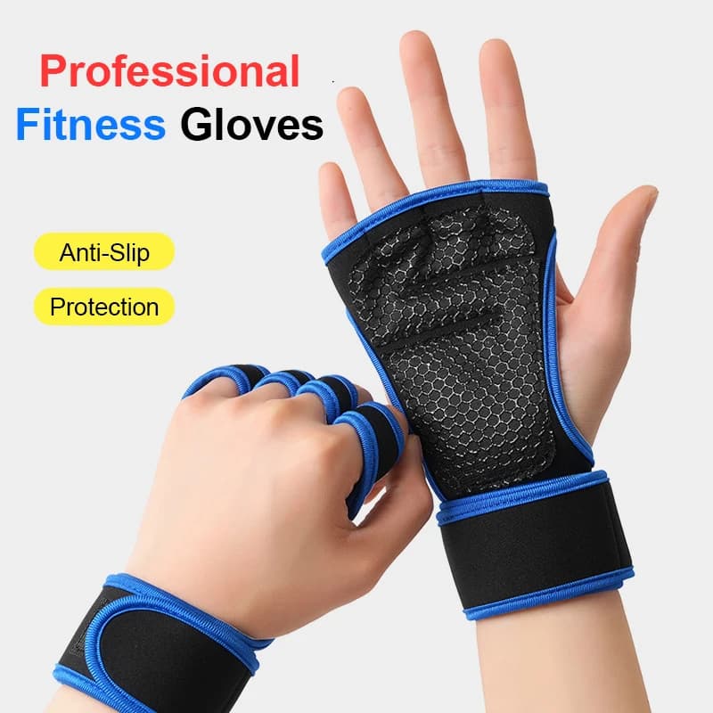 Unisex Training Gloves for Men and Women, for Cycling, Gym, Weight Lifting, Fitness, Anti-Callus, Polish Support, for Traction Bar, Anti-Slip