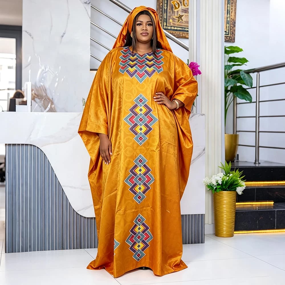 African Dresses for Women Traditional Evening Gown Plus Size Wedding Party Clothing Luxury Bazin Riche Embroidery Robe 2026