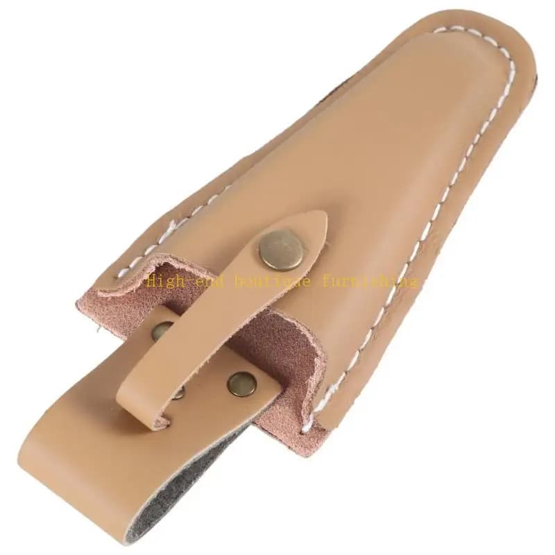 L9NB Leather sheath with pruning shears closure Leather shears with precision stitching