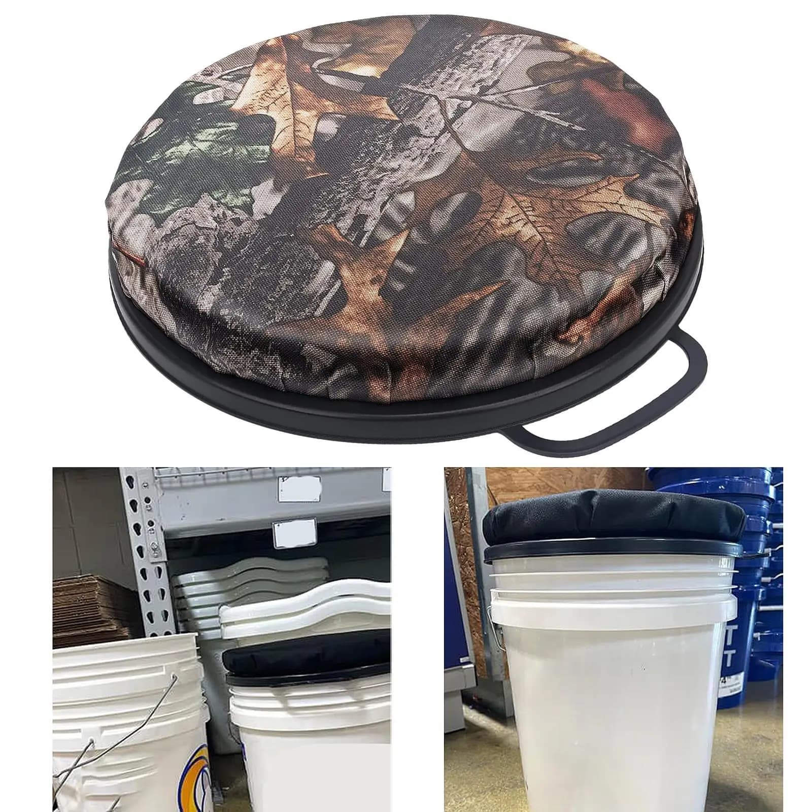 Cuscino in schiuma portatile per sedile a secchiello, sedile con coperchio in rete per secchio da pesca, campeggio, giardinaggio, progetti di riparazione all'aperto