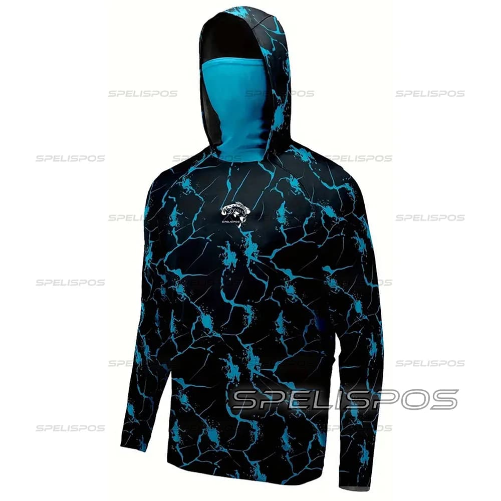 Top fishing cap for riding wear UPF 50 + Summer Beach Gear racing t-shirt with hood cover for face outdoor sports kit for neck surf hood
