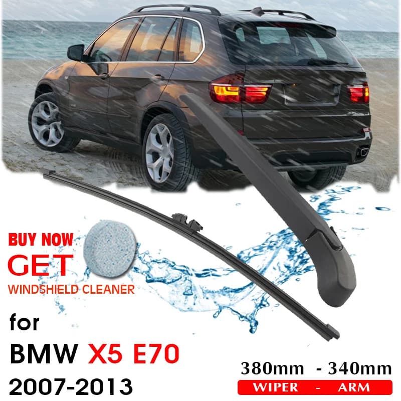 BROSHOO Auto Spazzole Tergicristallo Posteriore Posteriore Parabrezza Braccio Del Tergicristallo Per BMW X5(E70) hatchback (2007-2013) 380 millimetri, Parabrezza Auto Styling