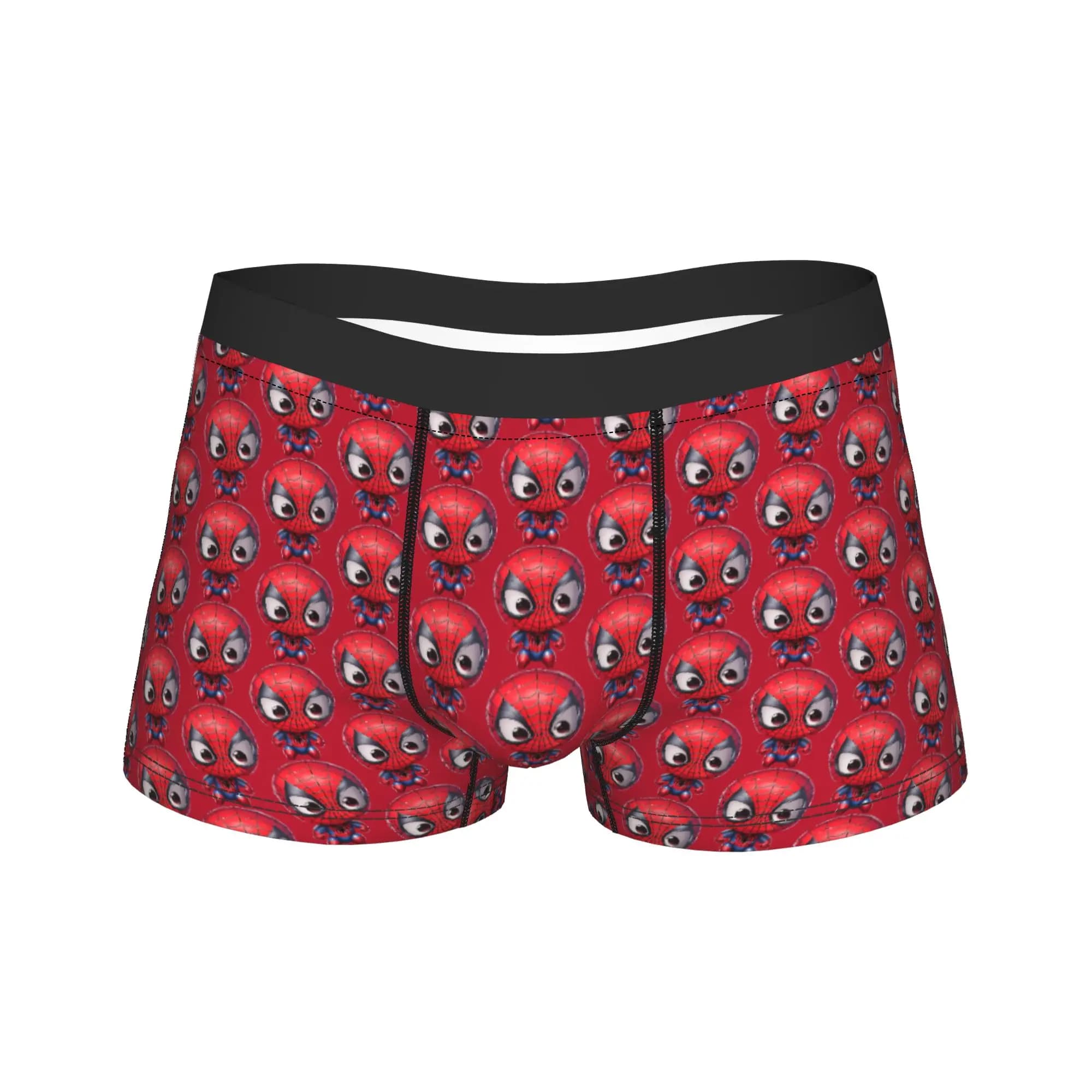 Chibi Spider Men Underwear Boxer Briefs Shorts Panties Funny Soft Underpants for Male M-XXL