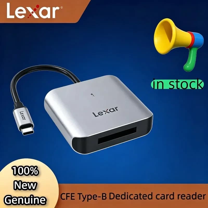 Original Lexar CFexpress Type B Card Reader Memory Card Reader CFE Card Reader 510U USB 3.2 Gen 2 Type C Interface 8K 10Gbps