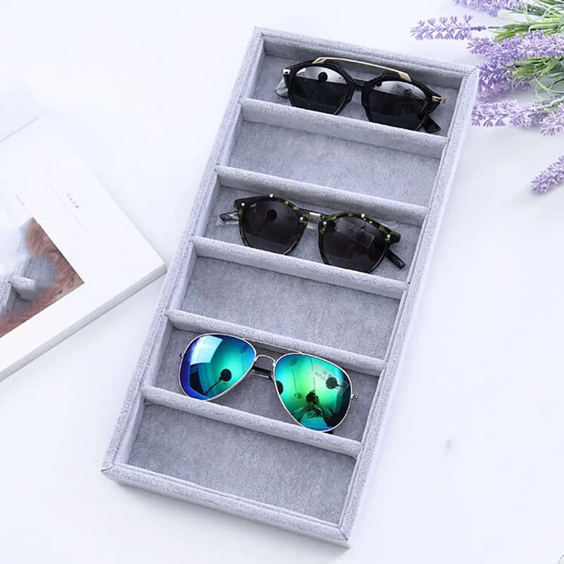 Display for Sunglasses and from View to 6 Parts - Organizing Box for Glasses