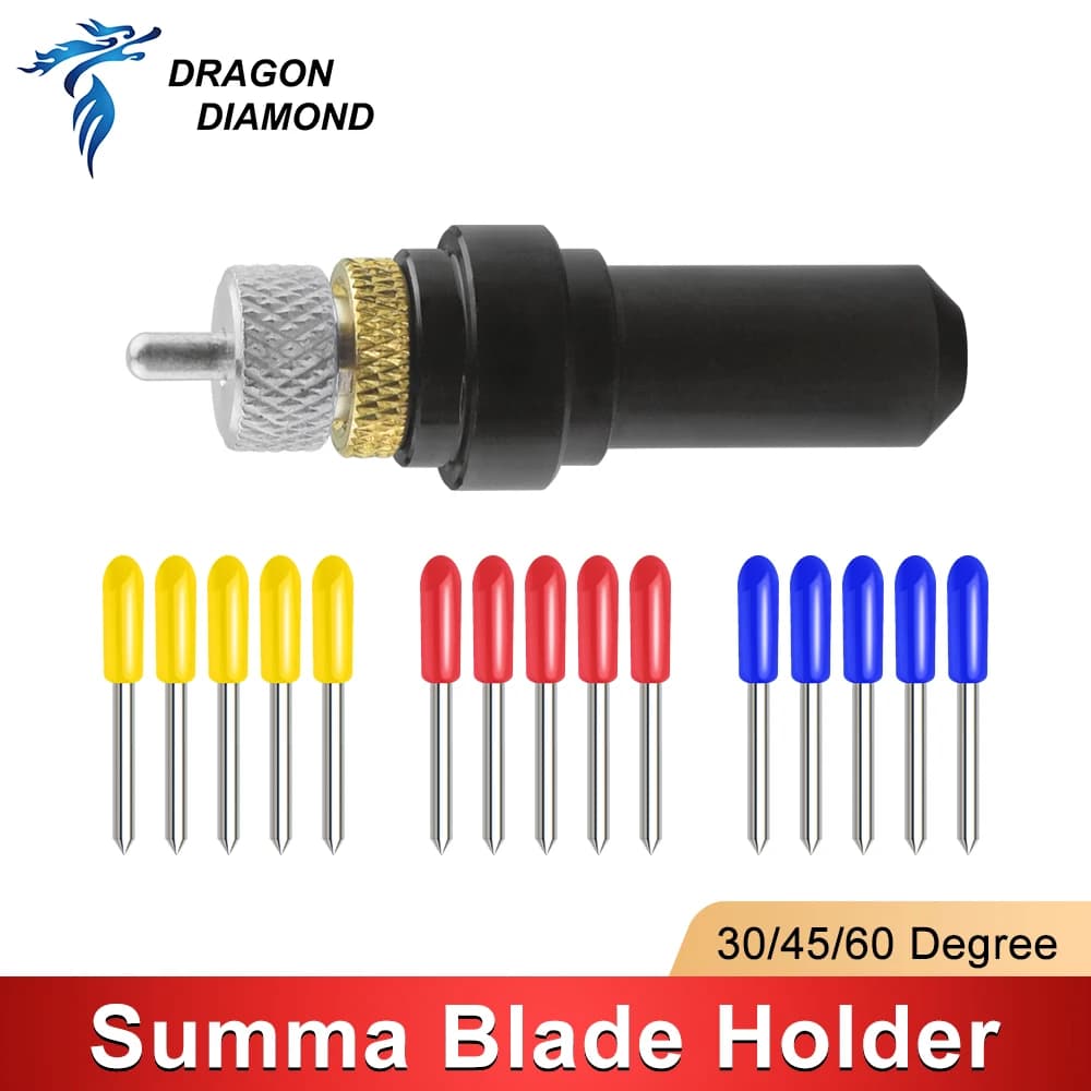 Lame per coltello Summa D 1 pz Supporto lama Summa + 5/10 pezzi Lama per plotter Summa D Lama da taglio per plotter in vinile da 30/15/60 gradi