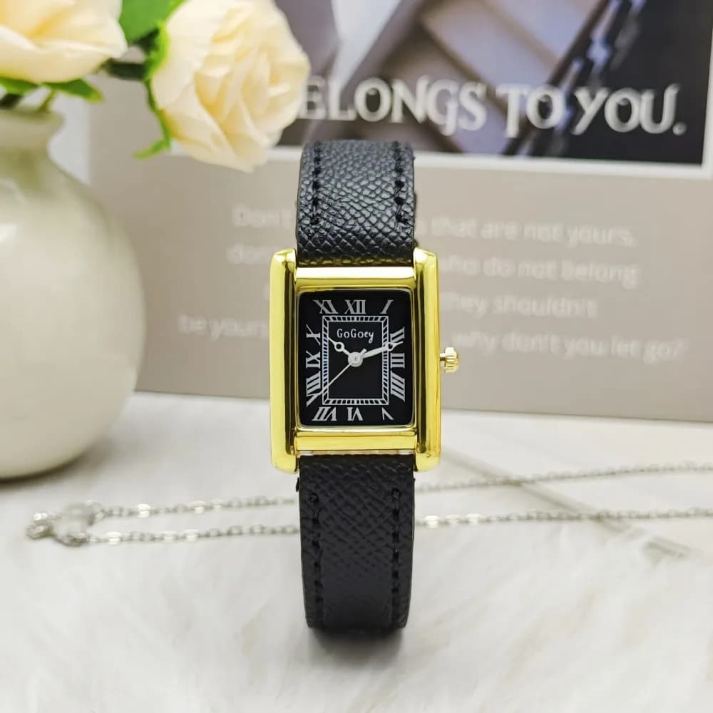 Orologio da donna alla moda, preciso, minimalista, elegante, al quarzo, versatile, resistente all'acqua, con cinturino in pelle, per affari femminili