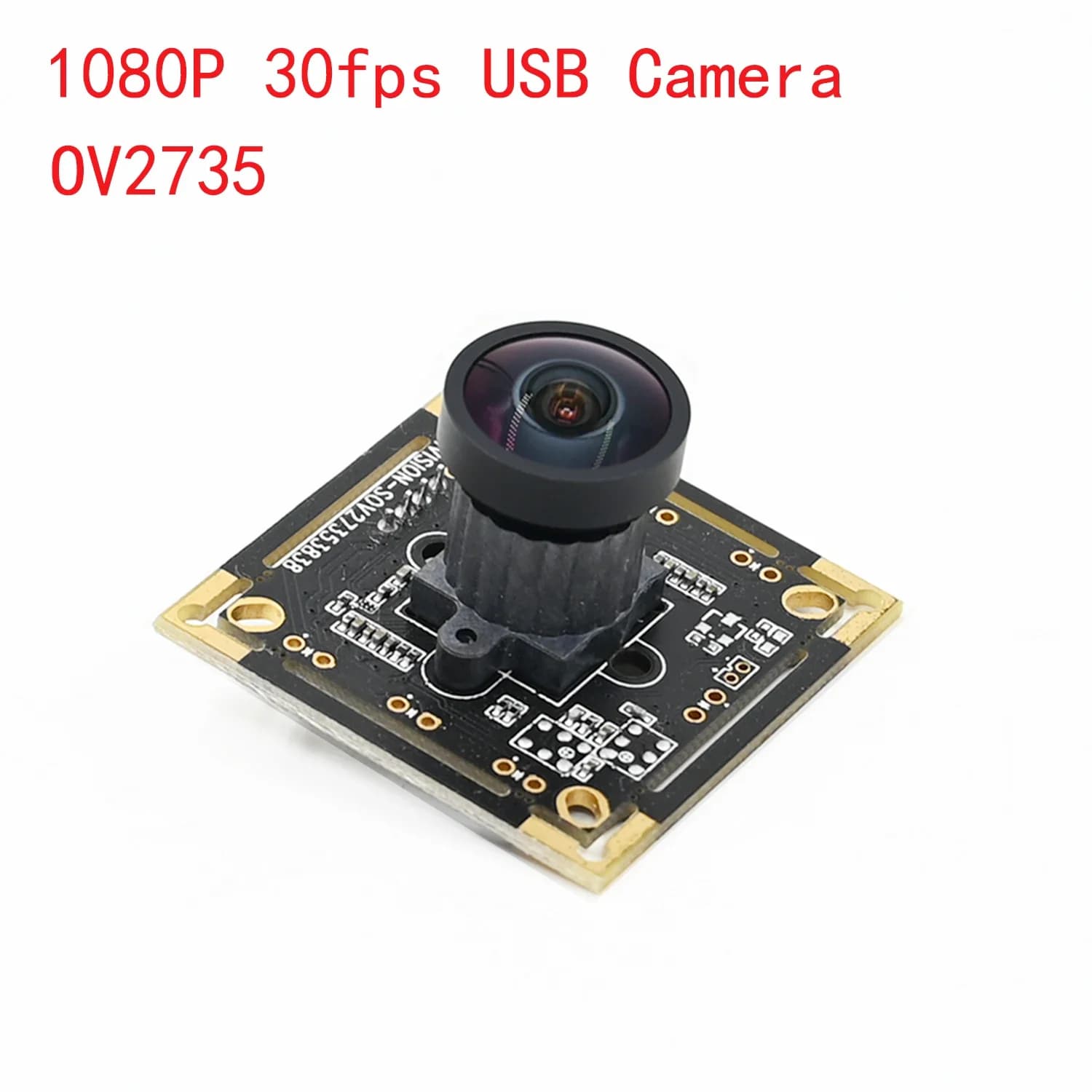 USB 1080P 2MP 30fps Webcam OV2735 Plug And Play for Artificial Vision with Face Recognition, Fixed Focus, 1920x1080