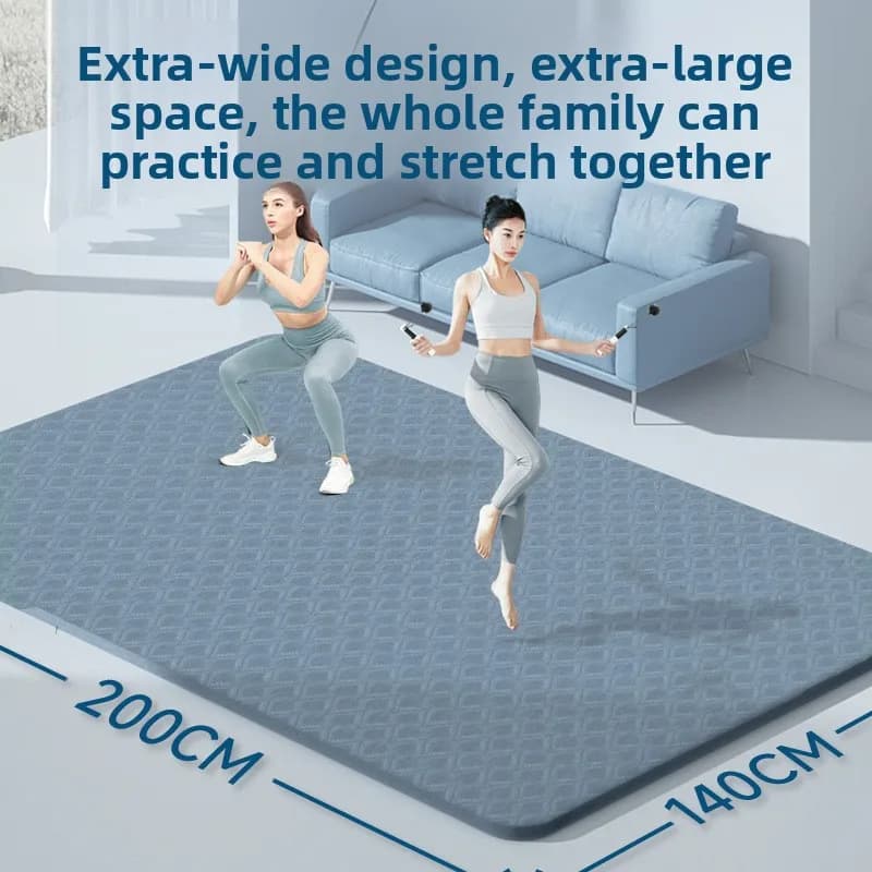Large Size Two Person Yoga Mat Extra Thick Wide 2 Meter Non Slip Shockproof Soundproof Fitness Mat Yoga Mat Thick