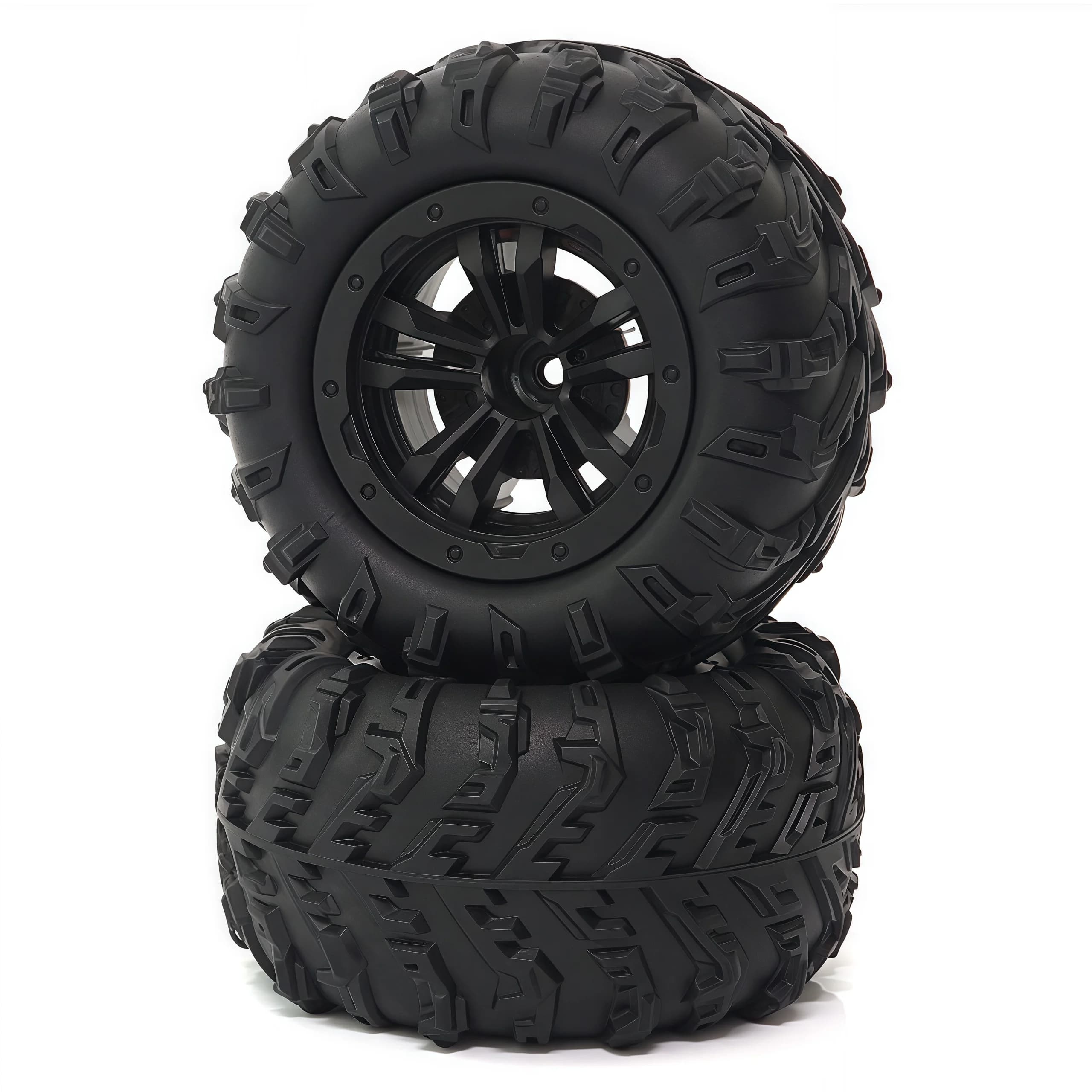 Ricambi per Auto RC Q132A/Q132B - Pneumatici Big Foot da 85MM (Mozzo Nero)