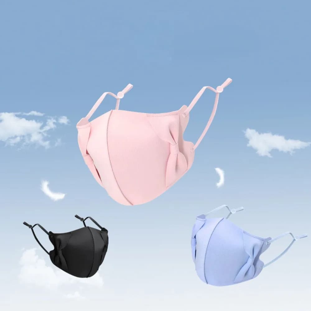 Fashion Breathable Ice Silk Mask Anti-UV Traceless Riding Face Mask Face Veil Four Seasons