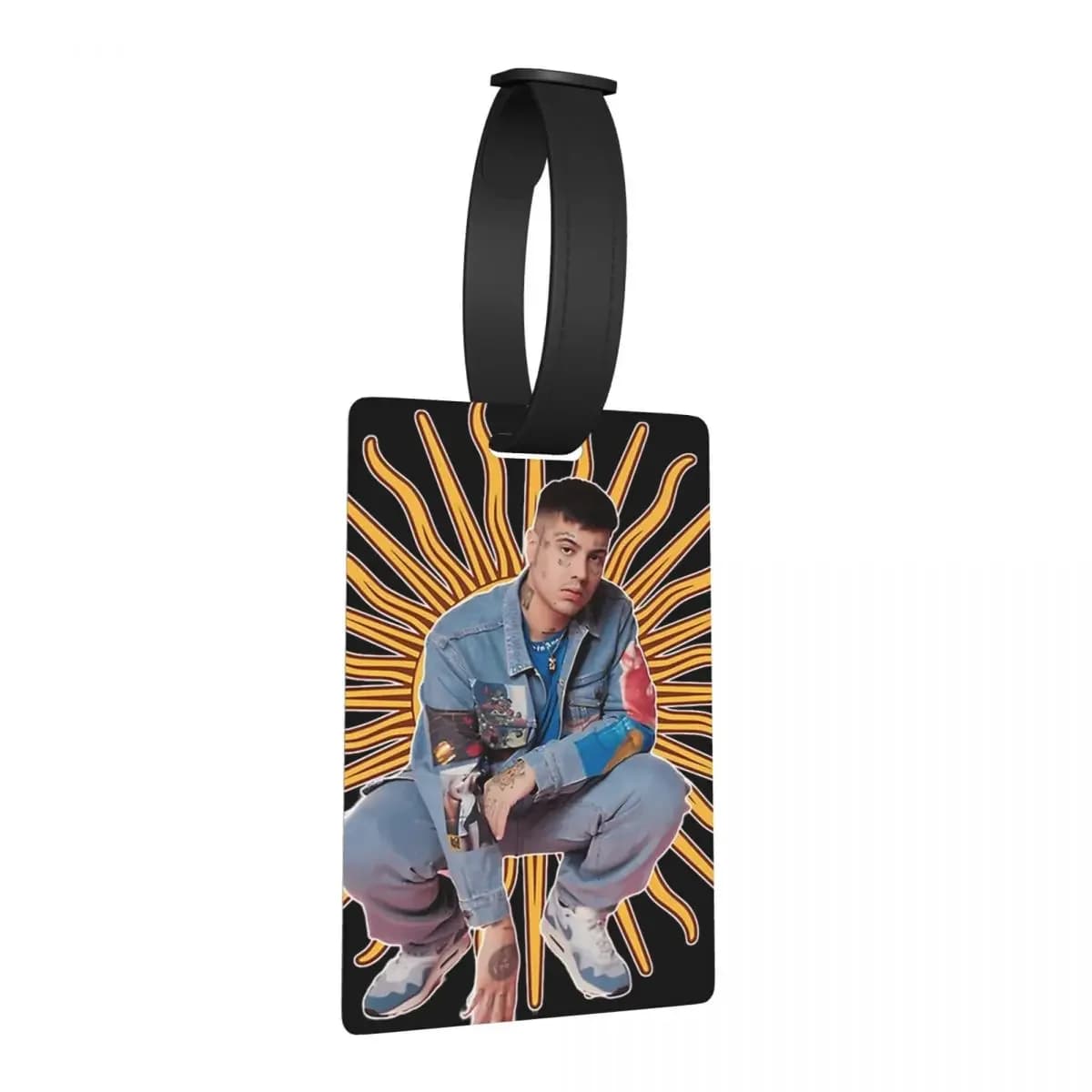Duki Singer Rapper Accessorio Etichette per bagagli Accessori per valigie Moda da viaggio Etichetta per imbarco per bagagli Porta etichette ID Nome Indirizzo