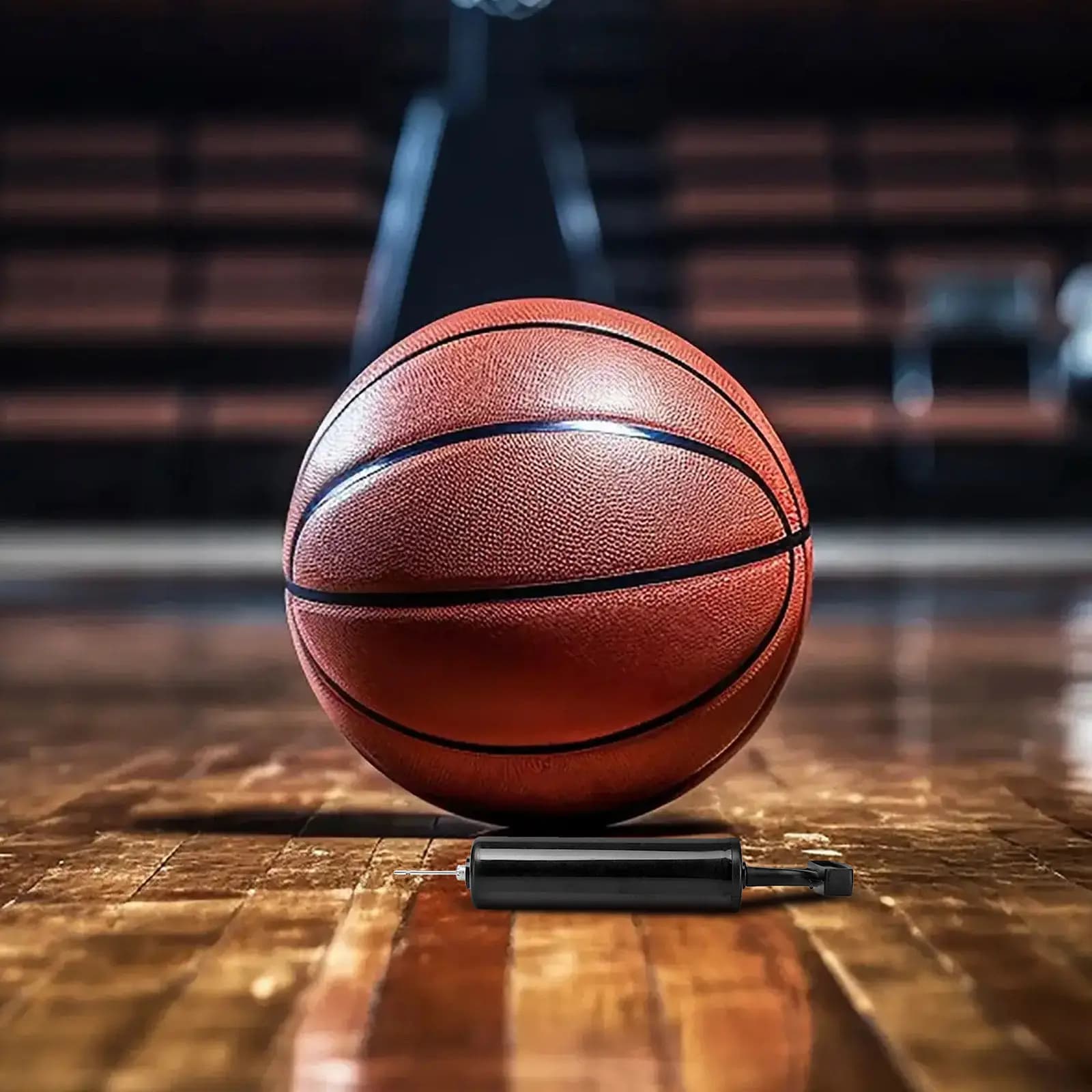 Pompa per Bicicletta Leggera e Portatile per Pneumatici, Palloni da Basket, Calcio, Pallavolo, Yoga, Palloncini, Pompa ad Aria Manuale Ergonomica