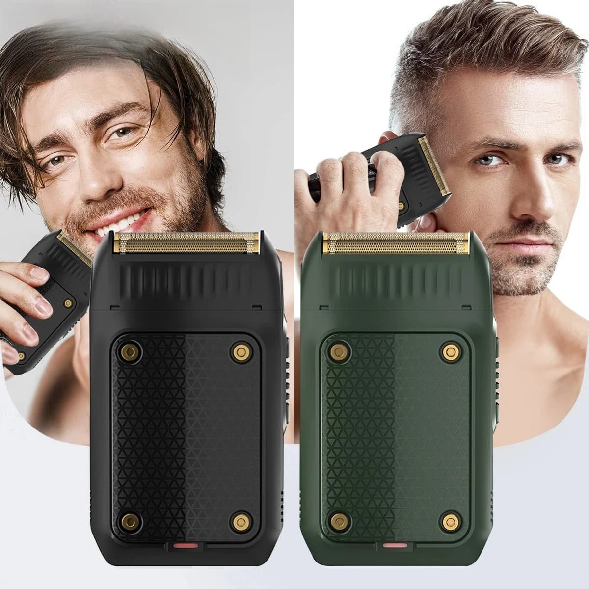 Rasoio per Barba VGR 353, Trimmer Professionale, Macchina Elettrica per Rasatura del Viso, Ricarica USB, Rasoio di Sicurezza per Uomo