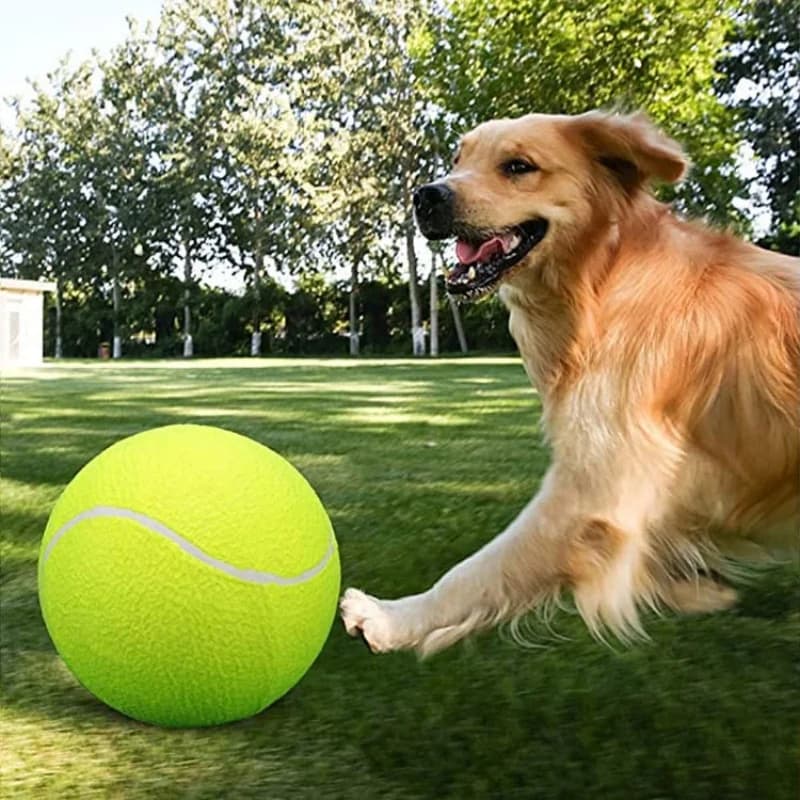 7 Inch 9.5 Inch Giant Tennis Ball for Dogs Inflatable 24cm Large Interactive Pet Toy with Air Pump for Dog Training And Playtime