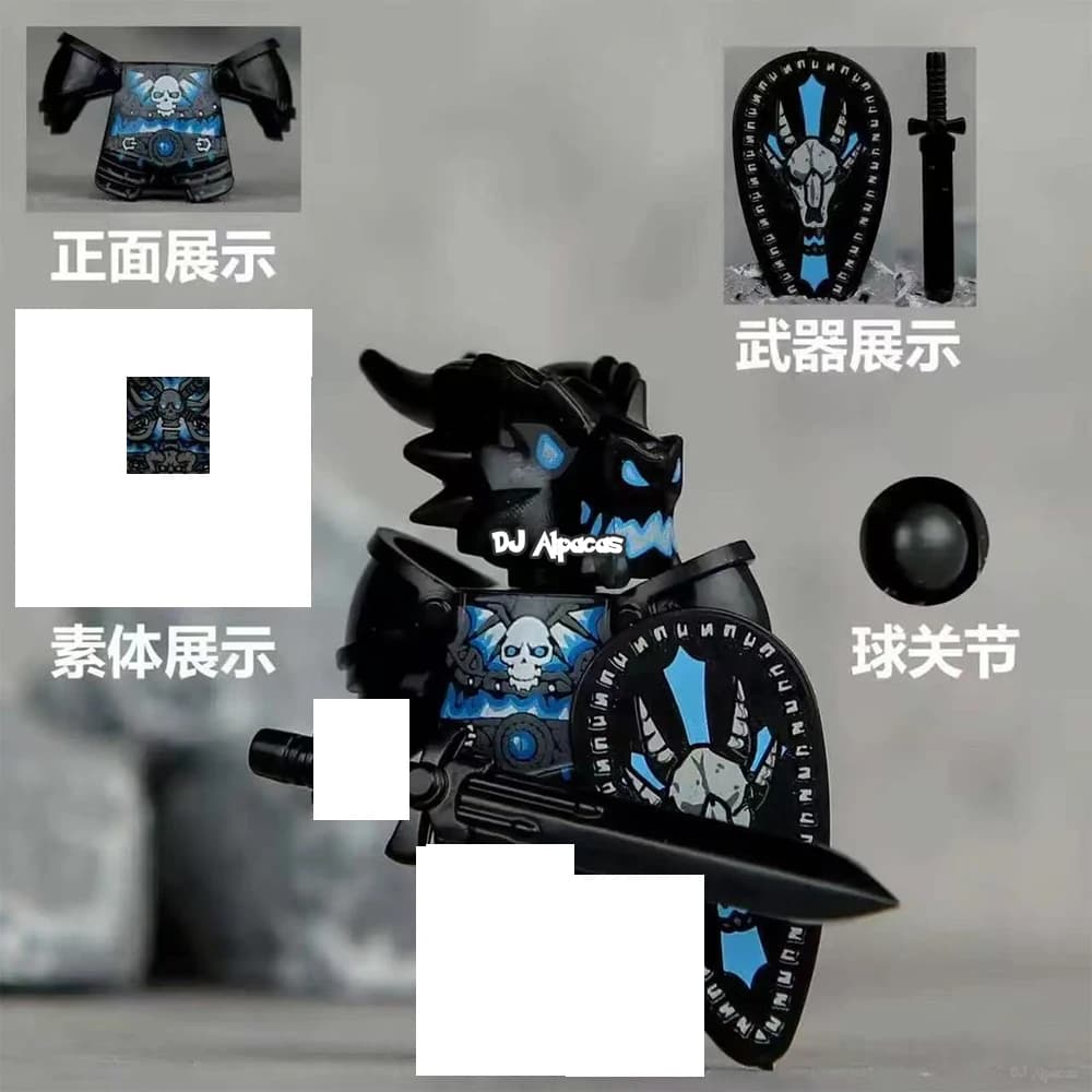 Dungeons & Dragons Building Blocks Figure di draghi non morti Minifigure giocattolo