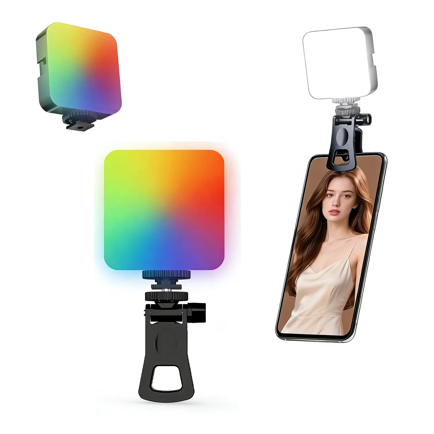 RGB Pocket Light Filling Light for Outdoor Photography Camera Light for Live Stream Color Photo Light