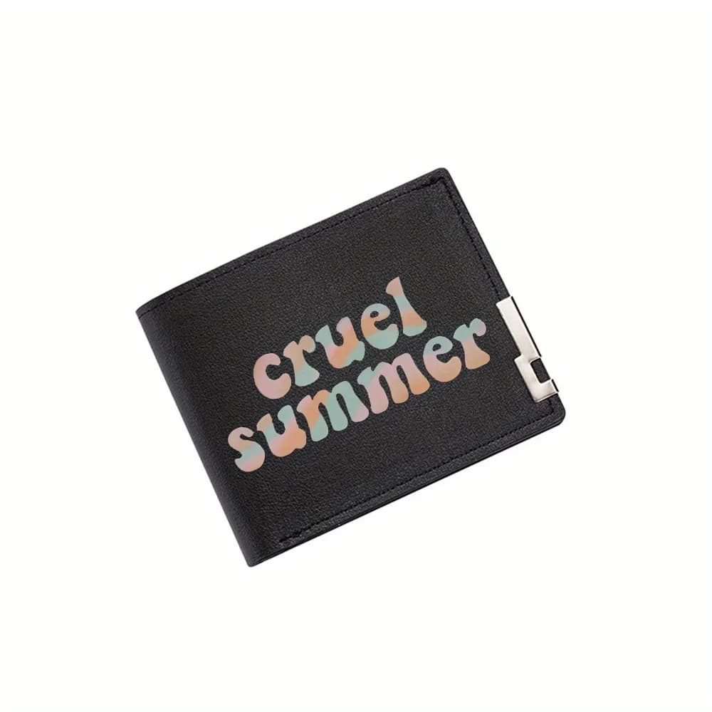 Cruel summer retro groovy design del testo Portafoglio da uomo Design di stampa Semplice moderno ed elegante Business Father's Boyfriend's Christmas