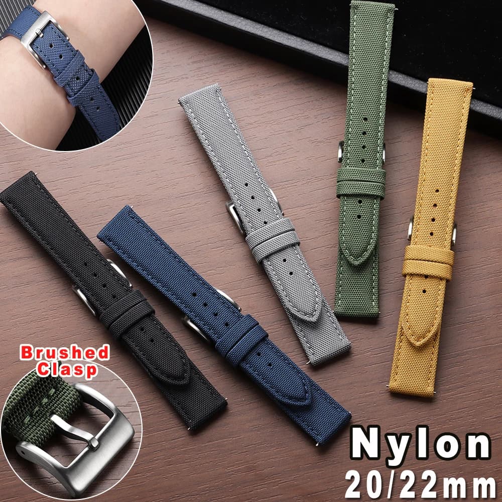 Cinturino in nylon per cinturino militare Seiko per cinturino Omega Accessori per orologi 20/22mm Cinturino sportivo in tessuto militare Bracciale da donna per uomo