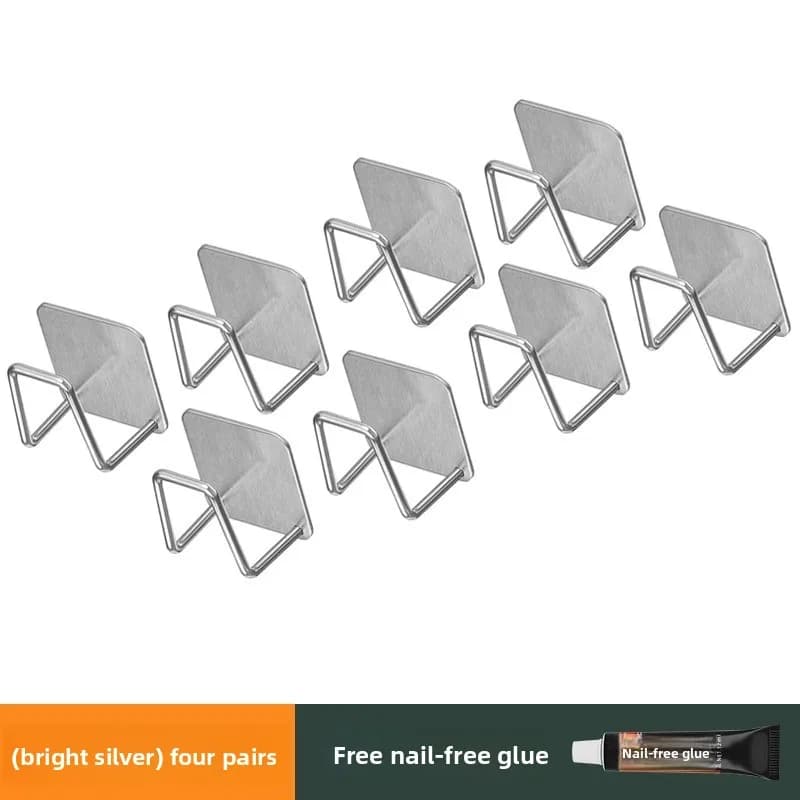 yjq 4 pairs of kitchen shelves, no punching, wall hanging pot cover, cutting board, cutting board storage rack
