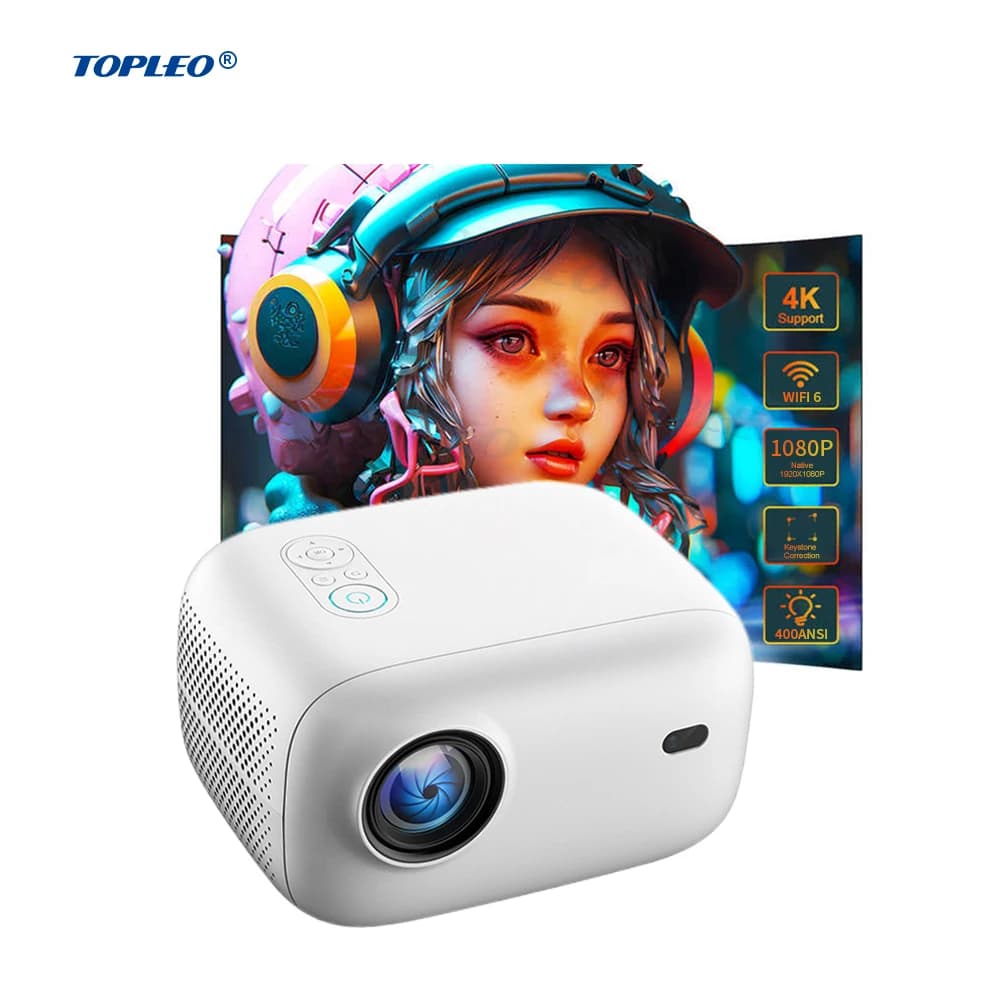 Proiettore Topleo 1080p H713 Android 11 Faro motore LCD sigillato Mini video Proyectores portatili intelligenti Proiettore esterno domestico