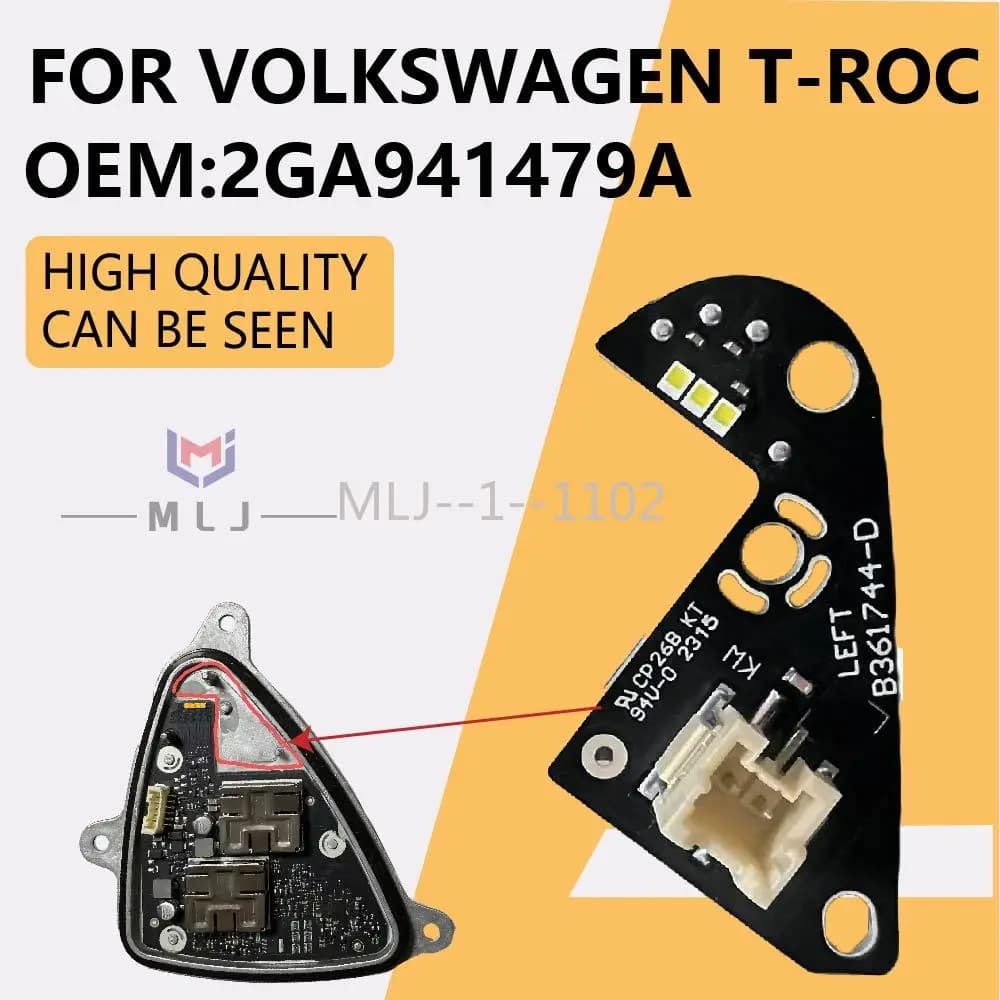 2GA941479A Per Volkswagen T-ROC LED Luce di marcia diurna Indicatore di direzione Sorgente luminosa Scheda B361745-B B361744-D Luce diurna bianca