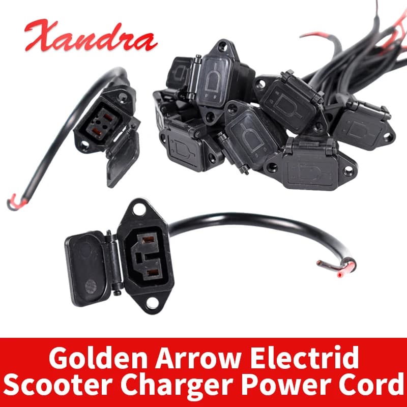 20/80 centimetri Golden Arrow Scooter Elettrico Caricatore Cavo di Alimentazione Spina di Uscita Connettore Speciale Rotondo a Tre Pin Cloud Spina Adattatore di Uscita