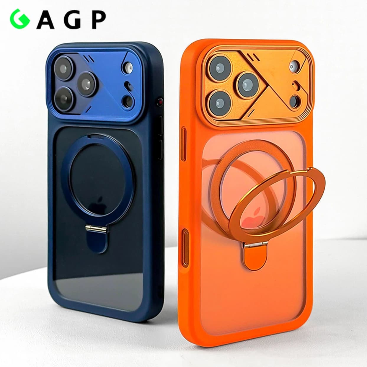 Custodia di lusso per iPhone 17 Pro Max con supporto magnetico MagSafe, compatibile con iPhone Air 16 15 17 Pro Max, cover trasparente