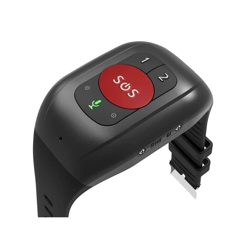per anziani 4G SOS Orologio GPS Tracking Bracciale Bracciale Allarme di emergenza Monitoraggio GPS Frequenza cardiaca Monitor della pressione arteriosa-B ZZM