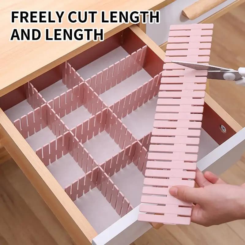4Pcs/Set Adjustable Drawer Divider Organizer Household Storage Separator For Underwear Socks Sundries Cabinet Home Organization