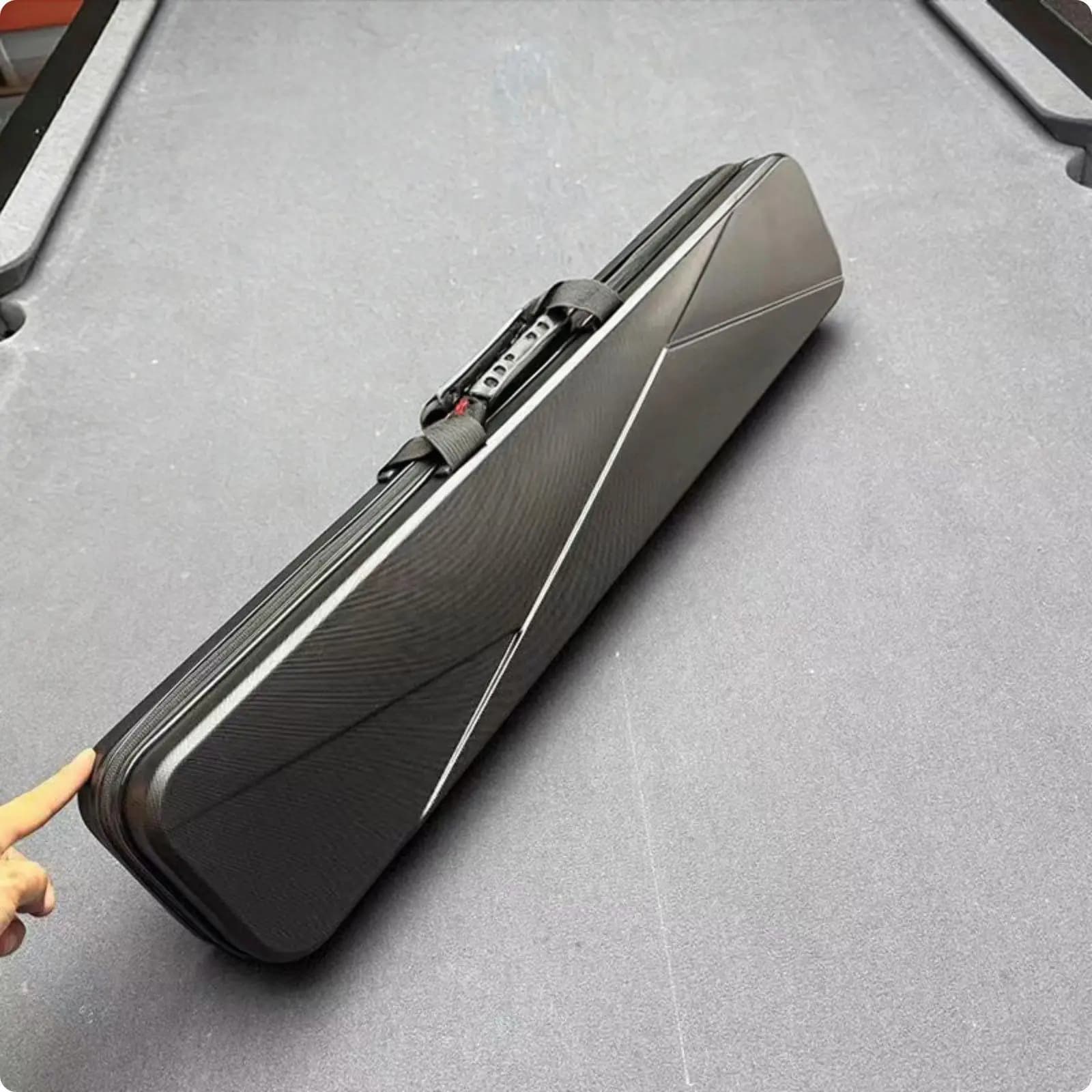 Aluminum Golf Club Case Hard Billiard Cue Holder Secure Carrier Bag for Billiard Game Equipment