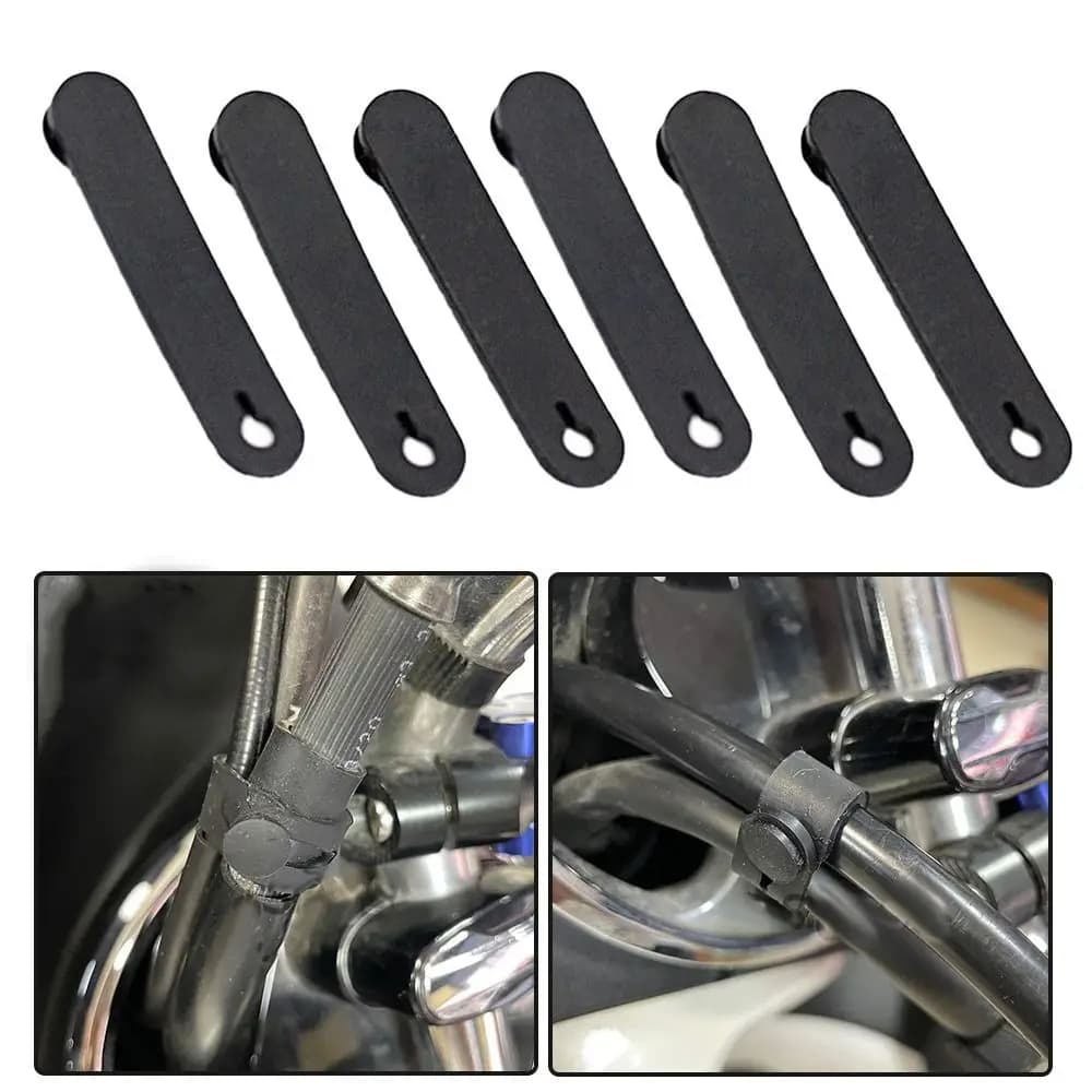 6/12PCS fascette di fissaggio per cavi in gomma per moto 57mm * 12mm fasce per cablaggio durevoli per moto motocross Bike Sccoter