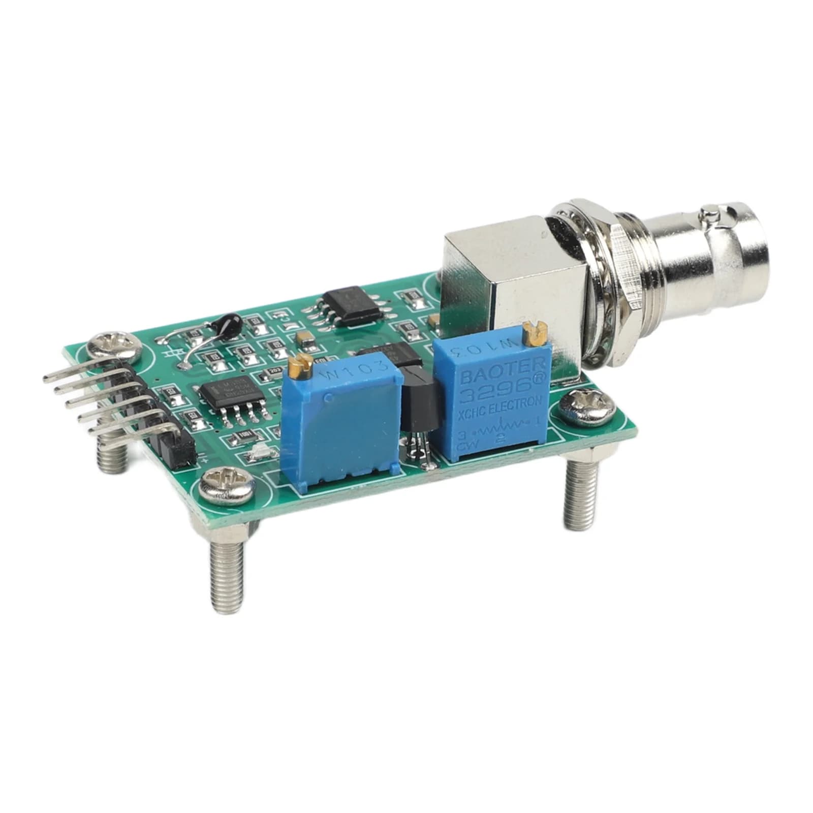 Green Metal PH Value Testing Module 5V For Agriculture Aquarium Monitoring With Stainless Steel Electrodes For Arduino