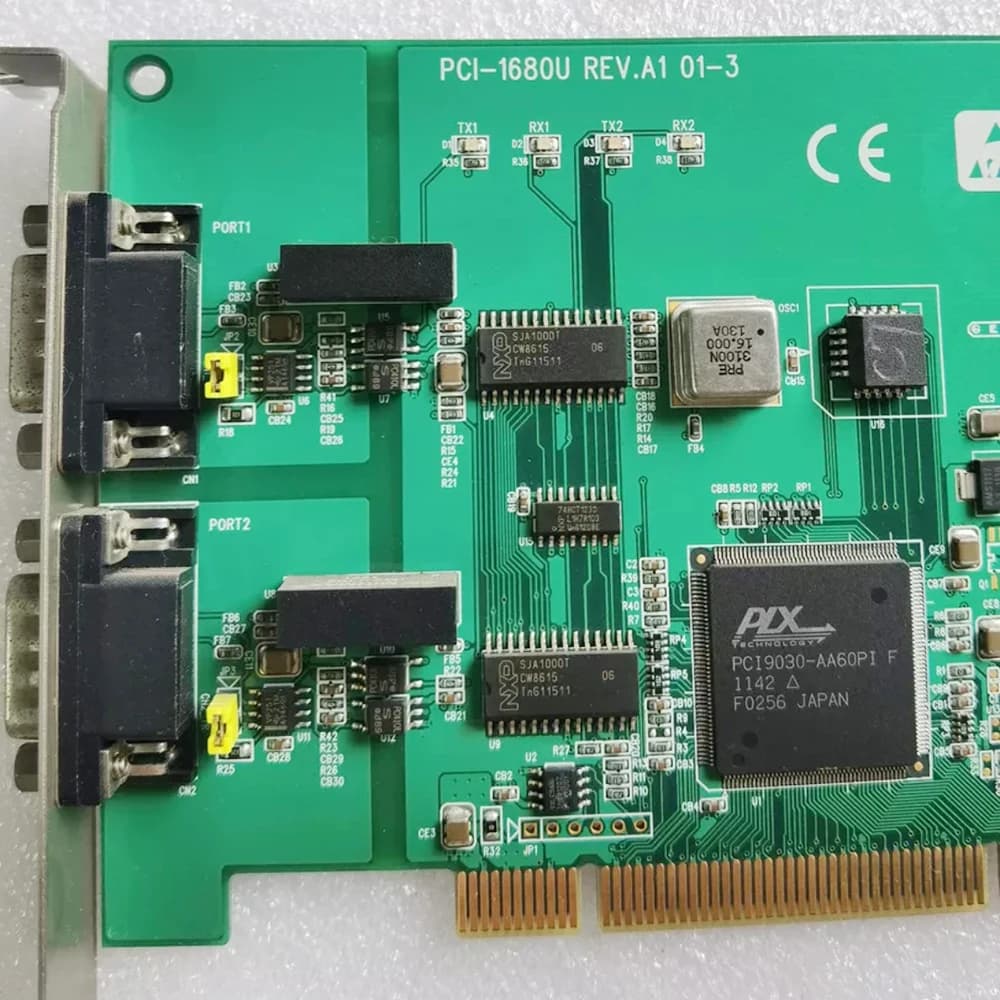 Scheda acquisizione dati per scheda di comunicazione universale CAN a doppia porta Advantech con funzione di protezione isolante PCI-1680U REV.A1