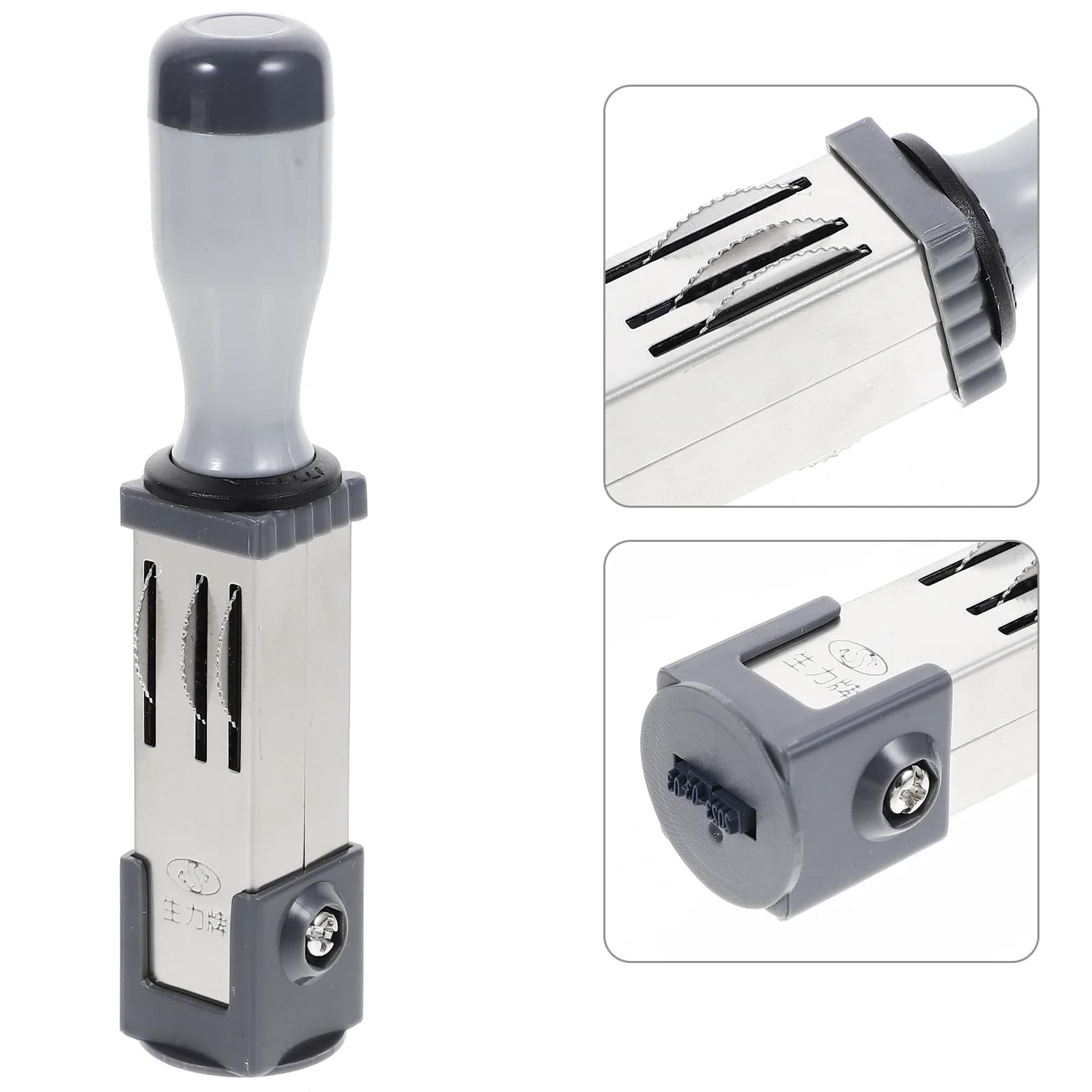 Timbro con data portatile da 21 mm Materiale in ferro PP Accessorio per file portatile Strumento per ufficio Stamper per tempo multiuso Piccolo timbro rotolante