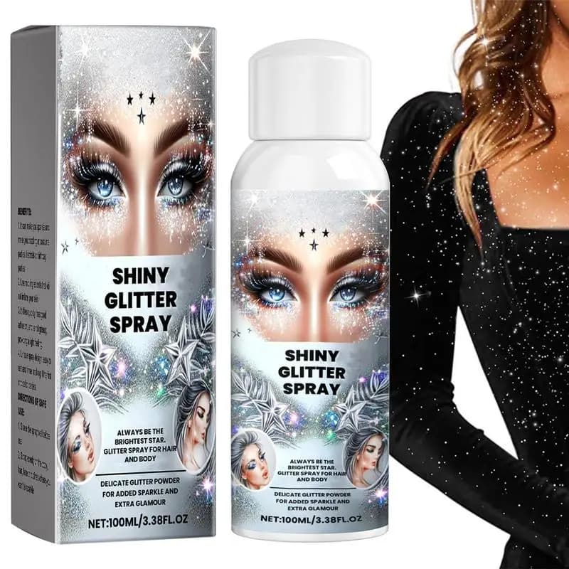 100ml Highlighter Powder Spray Waterproof Shiny High Gloss Glitter Powder Spray Powder Makeup per Face Body Highlight Makeup