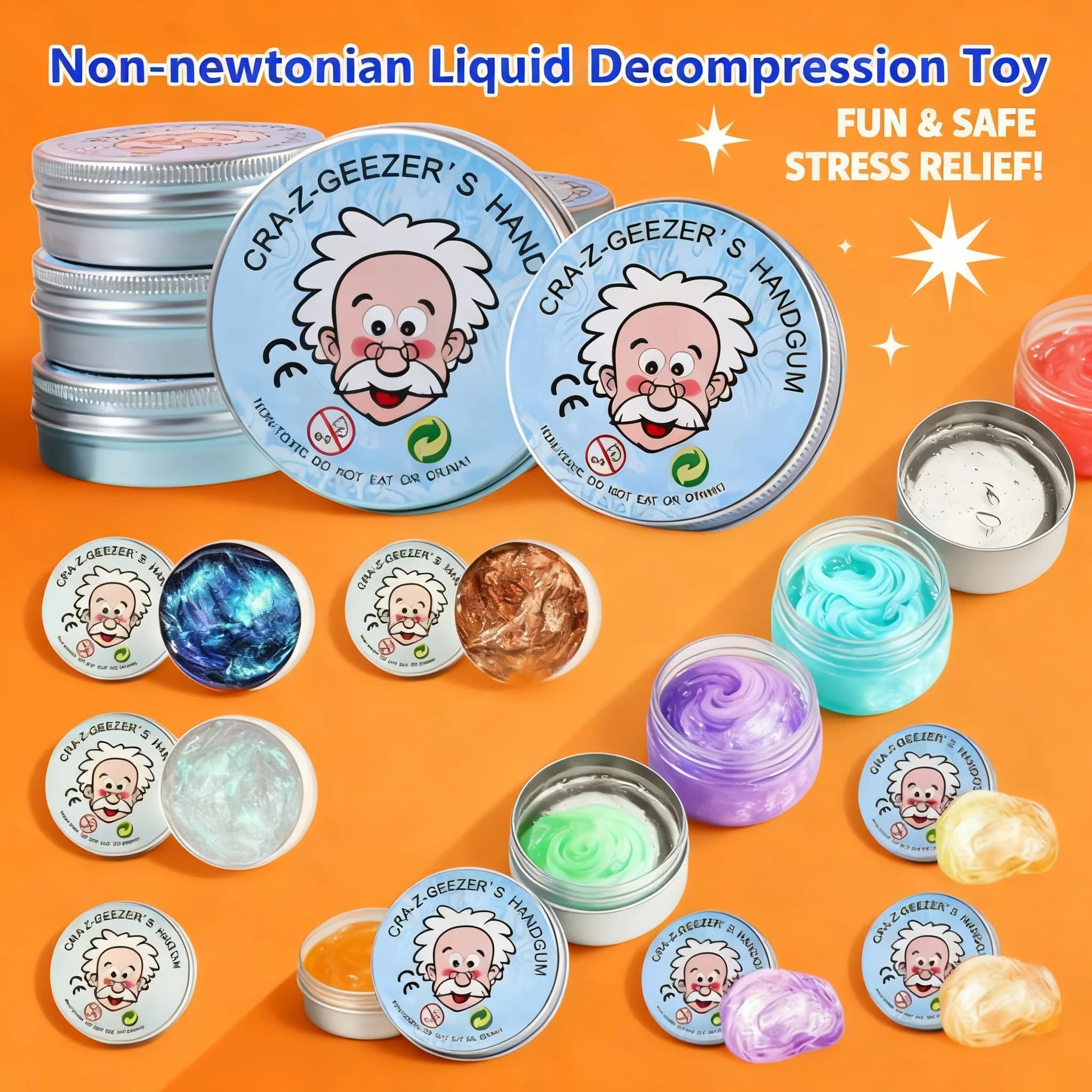 UK Toys Handmade Color Clay Reusable Bouncy Slime Liquid Crystal Safe Stress Relief Kid Mud Handgum Putty Playdough DIY Shape