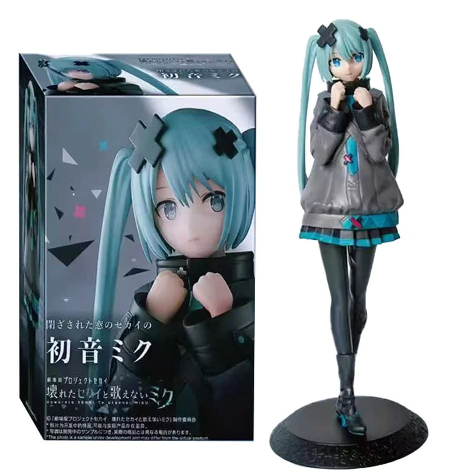 Nuovo disponibile Hatsune Miku in un mondo con finestre chiuse da collezione Anime Action Kwaii Miku Figure Modello Giocattoli Regali di Natale