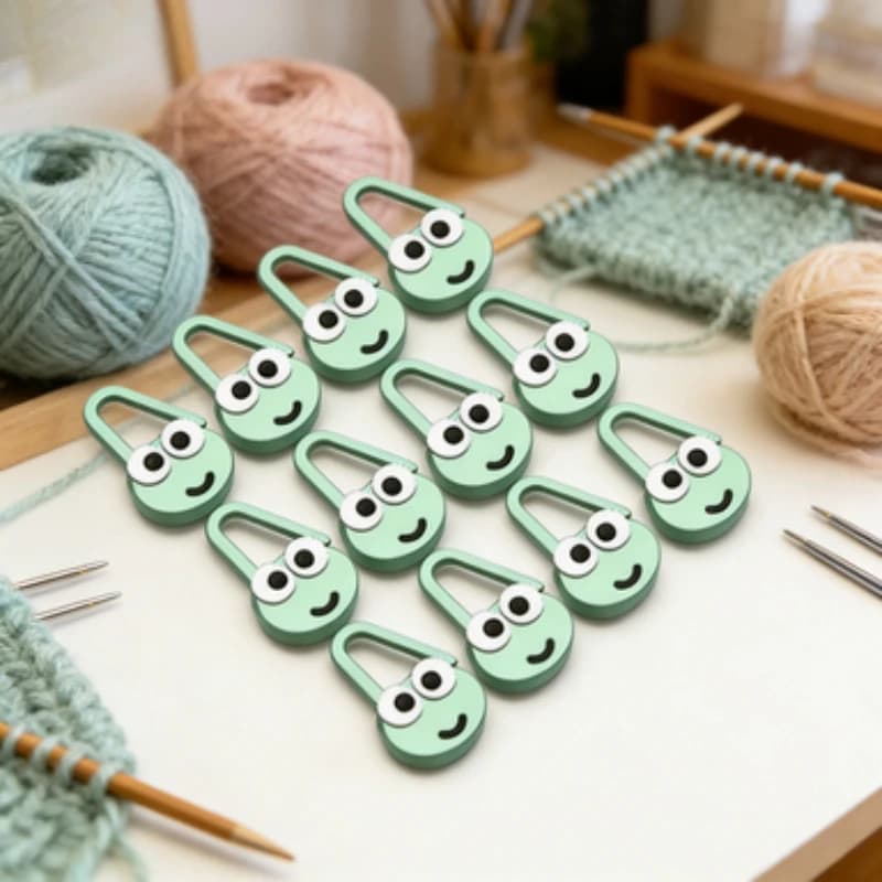 24/36/48Pcs Cartoon Frog Locking Stitch Markers Cute Animal Knitting Crochet Needle Clips DIY Handmade Sewing Accessories Tool