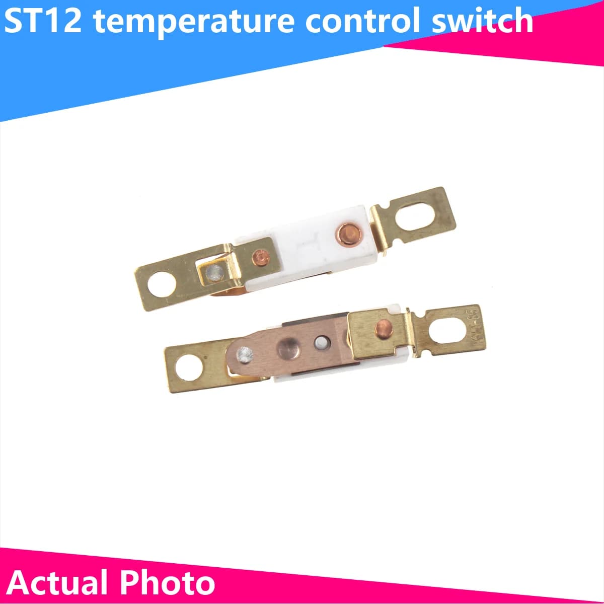 5PC ST-12 Termostato interruttore temperatura asciugacapelli Normalmente chiuso 65/70/75/80/85/90/95/100/105/110/115/120/125/130/135/140/145/
