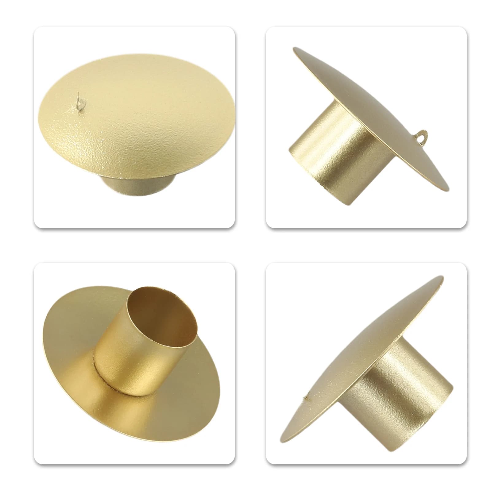1 pcs table candle holder ornament metal candle holder conical candle holder with handle decorations for wedding home