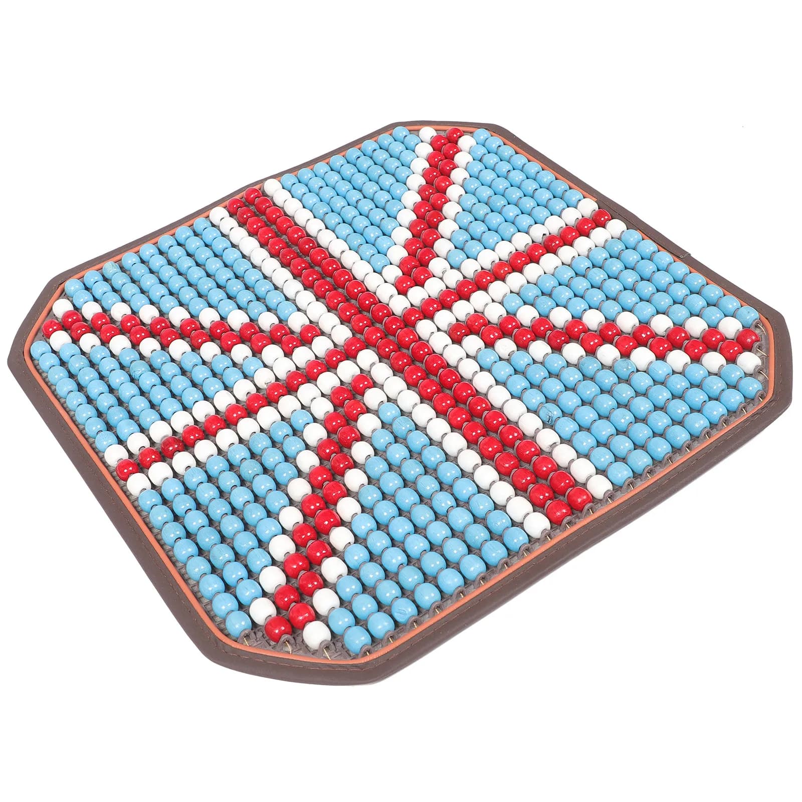 Cuscino Rinfrescante in Perline di Legno per Sedia da Ufficio, Auto, Casa, Sedia a Rotelle, Traspirante, Ergonomico, Estivo, Universale
