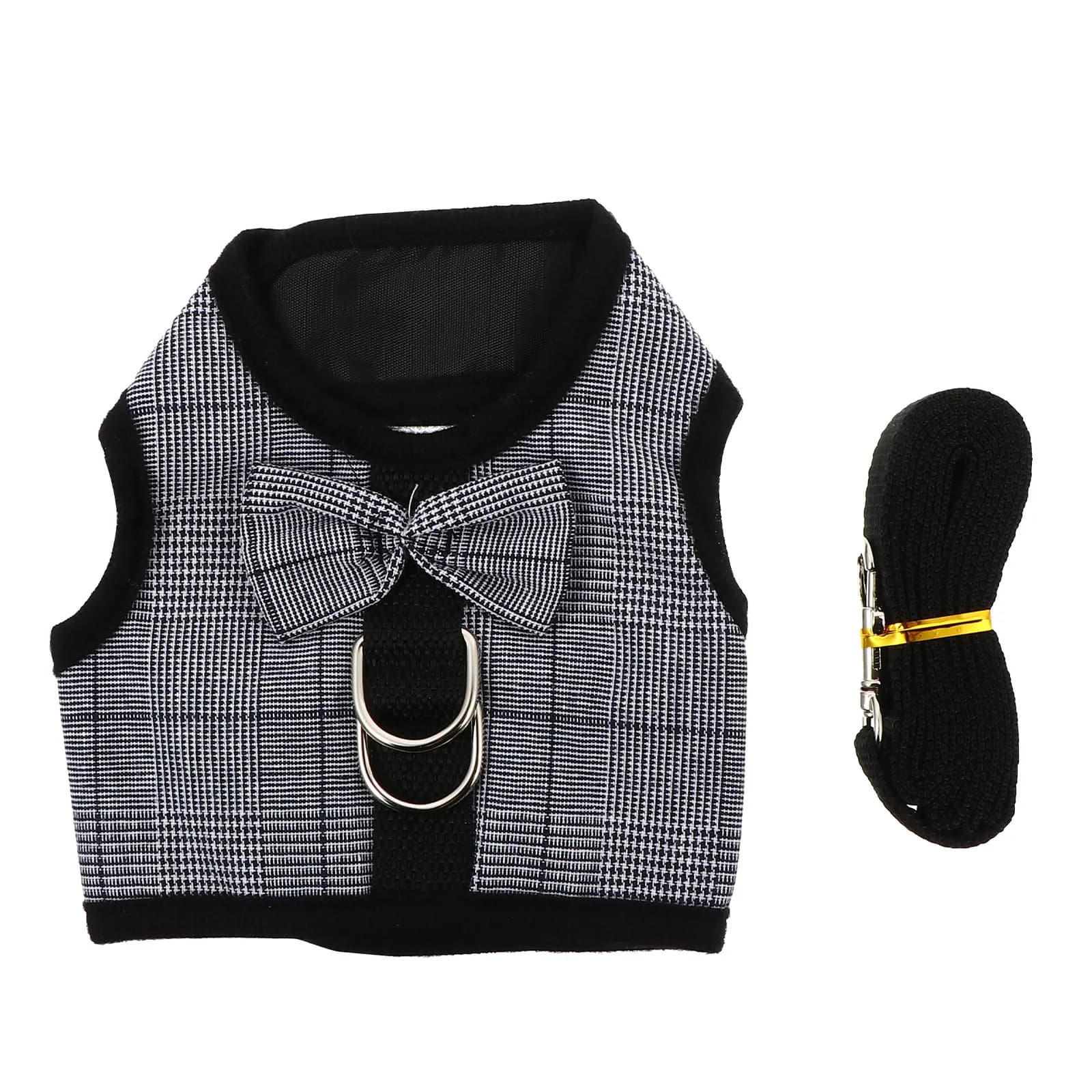 Set di 1 Pettorina per Coniglio con Guinzaglio, Elegante, Delicata e Comoda per Conigli e Piccoli Animali, Protezione per la Vita Quotidiana e Feste a Tema