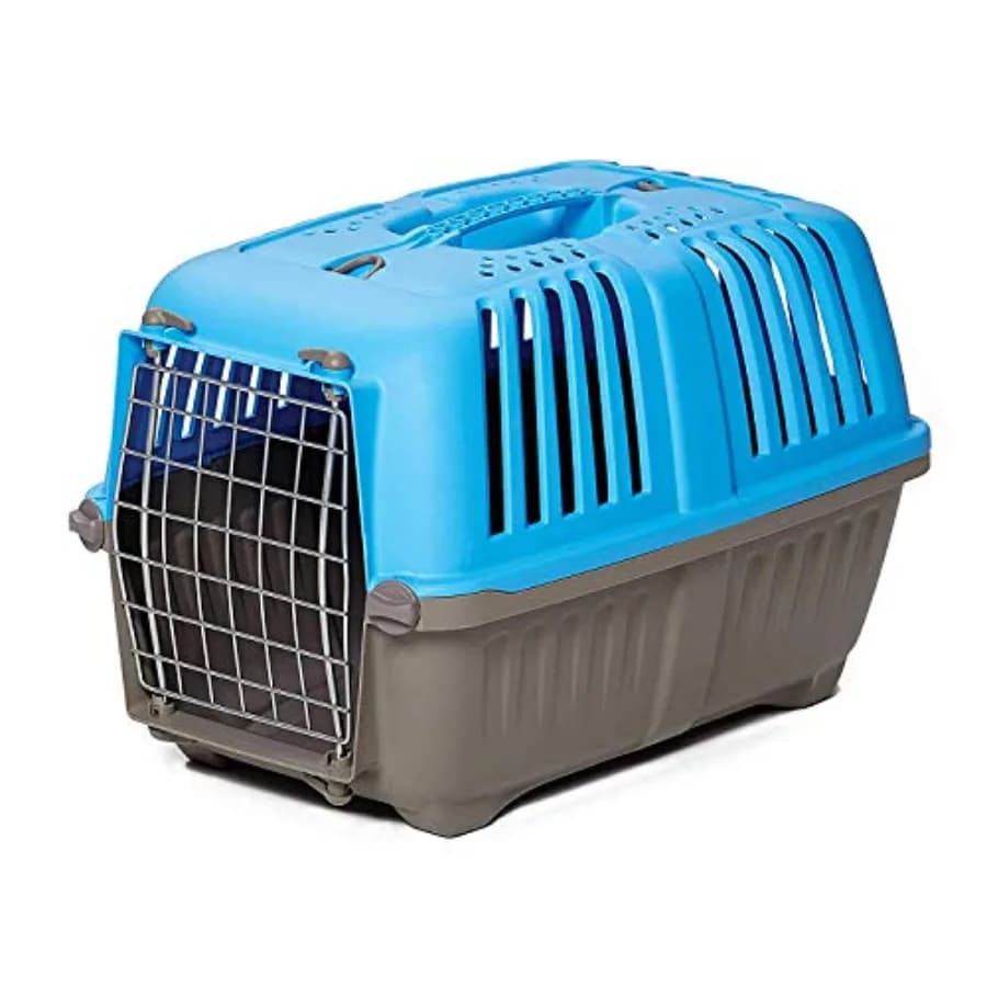 Spree by MidWest Travel Carrier,,Fits Pets up to 12 lbs Hard-Sided Pet Carrier, Steel Door, Ventilated Design, Lockg Tabs, Easy