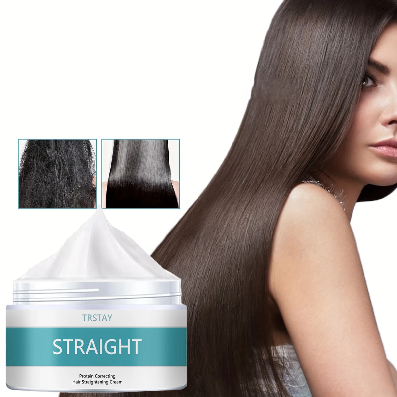 TRSTAY Hair smoothing cream that fixes protein Improves dryness, rashness, softness Product for hair care for all hair textures
