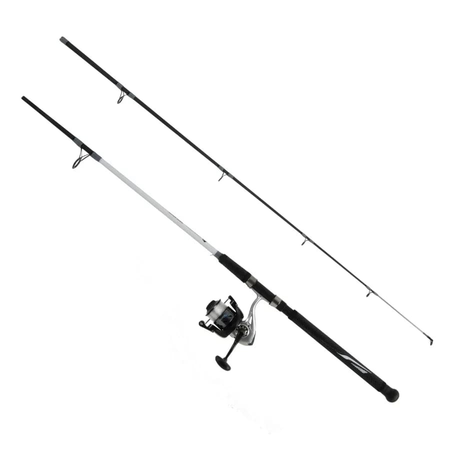 Canna da Pesca Surfcasting Media-Pesante da 9 Piedi e Mulinello 6000 con Anelli in Acciaio Inossidabile, Perfetta per il Lancio in Acqua Salata, Durata Migliorata