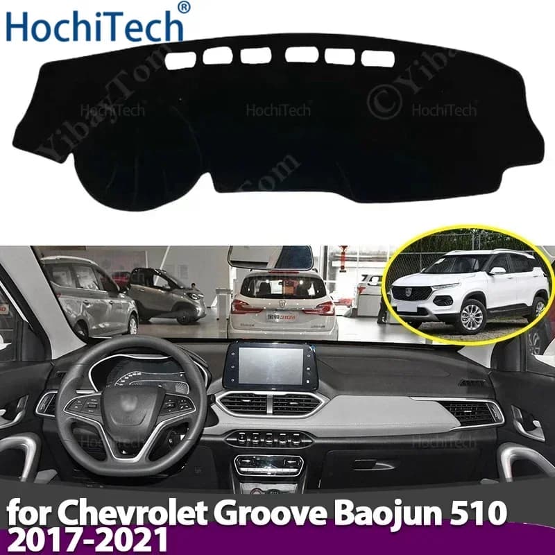 Copertura del cruscotto dell'auto Evitare la luce Pad Cruscotto Zerbino Caso Tappeti per Chevrolet Groove Baojun 510 2017-2021