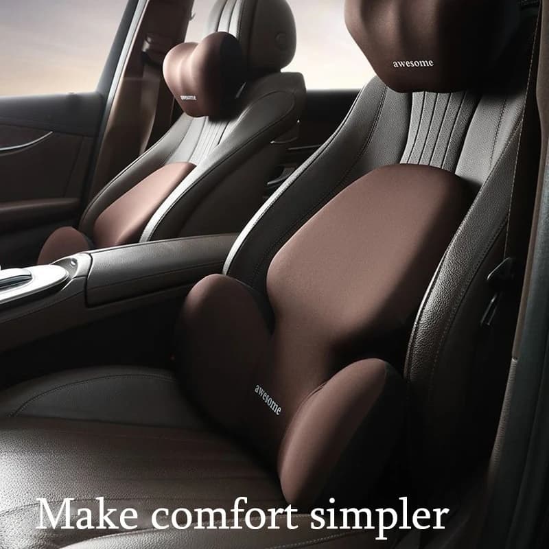 Cuscino di supporto lombare per auto, per sedia per auto e ufficio, comodo, leggero, per tutte le stagioni, cuscini per sedili, cuscino universale per veicoli